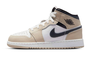 Air Jordan 1 Mid Summit White Rattan GS