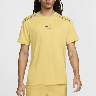 Nike Miler Dri-FIT Graphic Running T-Shirt Saturn Gold