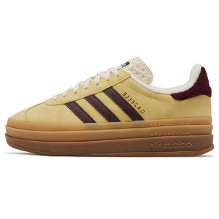adidas Gazelle Bold Almost Yellow Maroon W