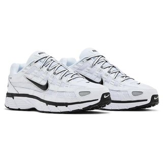 Nike P-6000 White Metallic Silver Black
