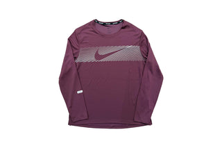 Nike Miler Flash Dri-FIT UV Long-Sleeve Top 'Night Maroon'